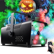 Cross-Border Stage Halloween Fog Machine Spray Machine Smoke Machine Remote Control Color Light Smok
