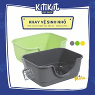 High-walled anti-splash cat litter tray, high-quality PP plastic, with shovel, suitable for cats und