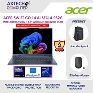 Acer Swift Go 14 Ai SFG14-75-952G 14" WUXGA Oled Laptop Steam Blue ( CU9 288V, 32GB, 1TB SSD, Intel,