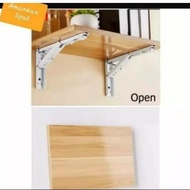 Folding study table, wfh table, foldable wall work table, 40x80 cm