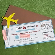MYLoveHK 客製化婚禮請柬喜帖 個人訂造 環球機票