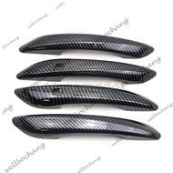 Hyundai Elantra CN7 Car Door Handle Cover 2021 2022 2023 Plastic ABS Textured Carbon Fiber With 2 Ke
