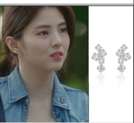 韓韶禧Haesoo.L純銀白水晶耳環