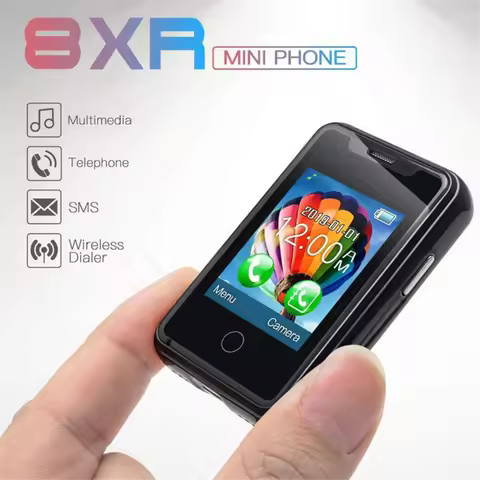 【BAAZ Fast 】8XR Super Mini Phone 1.77 Inch Touch Screen 2G GSM Phone Wireless Dialer Small SMS Multi