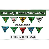 BET MANDATORY TKK BADGE/ FOR SIAGA SCOUTS (PRICE = 1 PACKAGE CONTAINS 10 TKK IS MANDATORY)