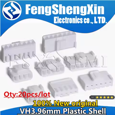 20pcs/lot VH3.96mm Plastic Shell / Housing VH-Y 2P/3P/4P/5P/6P/7P/8P/9P/10P/11P/12P VH 3.96 White co