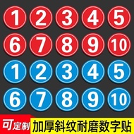 Number Sticker Number Sticker PVC Label Sticker Self-Adhesive Serial Number Number Plate Sticker Num
