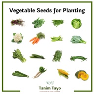 TanimTayo Vegetable Seeds for Planting Alugbati, Arugula, Baguio Beans, Cabbage, Cauli, Carrots