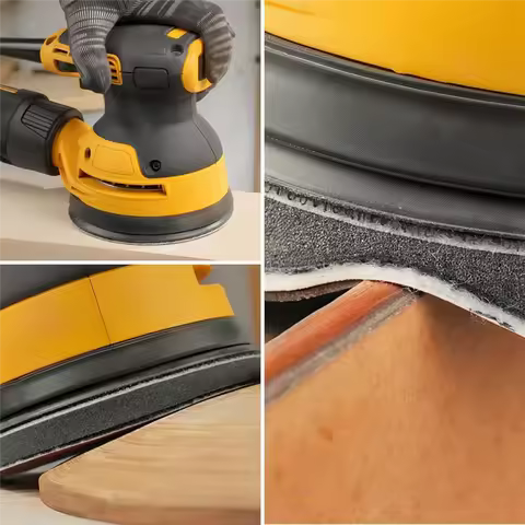 AT05-Hook Loop Orbital Sander Replacement Metal Pad 5 Inch 8 Holes For DWE6423 6423K DWE6421 6421K D