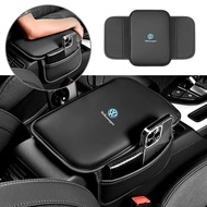 Car Armrest Mat Leather Arm Rest Protection Cushion For Volkswagen GOLF Polo Tiguan VW TOURAN CADDY 