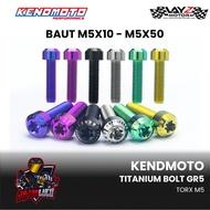 Kendmoto Titanium Torx Bolt M5