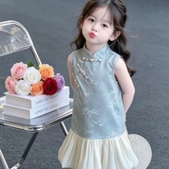 [50% off Hot Sale] Girls Cheongsam 2026 New Style Summer Gangnam Style Improved Catwalk Guzheng New 