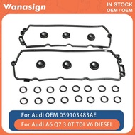 Engine Valve Cover Gasket Set Fit 3.0 L T V6 Diesel For Audi VW A5 Q7 Q8 A4 B9 A6 C7 VW Touareg CRTC