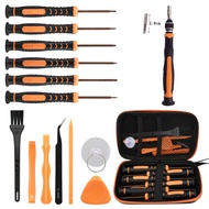 HBGER 16 In 1เครื่องมือซ่อมไขควงชุดคิทสำหรับนินเทนโดสวิตช์ Xbox One/Xbox 360 / PS4 / PS3 T6 T8 T10ชุ