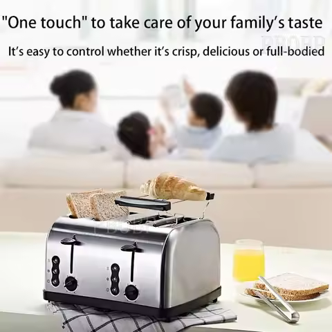 PBOBP Bread Toaster for Sandwiches Waffle Maker Electric Kitchen Double Oven 120V Mini Toaster with 