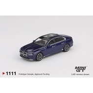 MINI GT | BMW i7 xDrive60 Tanzanite Blue Metallic 1111