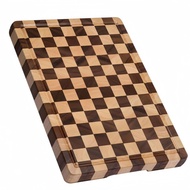 Cross-Border Checkerboard Cutting Board Acacia Wood Rubber Wood Chopping Board Wooden Tray Household