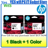 HP 682 hp682 Black/Color Twin Pack Combo Pack - Black/Tri-Color [Genuine 100%]