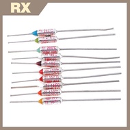 10pcs 95°C/133°C/145°C/157°C/172°C/184°C/192°C/200°C/216°C/240°C Thermal Fuse