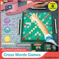 CLASSIQUE Scrabble Cross Words Games Word Forming Board Game Educational Spelling Alphabet / Permain