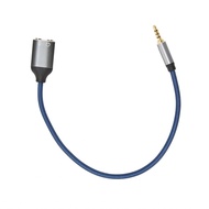 Sakurabc Headset Splitter  Portable 1 Male To 2 Female Audio Cable Nylon Braid Lightweight for IPod IPhone