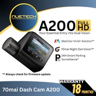 70mai A200 Dash Cam | Type C | 1080P Full HD Car Camera with Night Vision