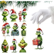 Grinch Christmas Pendant - Acrylic Tree Ornament Holiday Decor