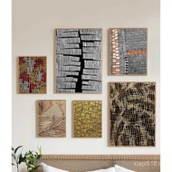 Abstract Curve  Poster Aboriginal Artwork By Adam Reid Wall Art Canvas Painting Modern Picture Big S