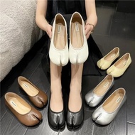 Tabi Ninja Shoes Woman Microfiber Leather Comfy Flats Split Toe Slippers Soft Bottom Loafers Brief L