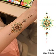 Limited edition bestseller【限量爆款】新中式烫金彩色纹身贴凤凰锦鲤国风敦煌手臂锁骨唯美防水持久贴纸New Chinesestyle gold-stamped colorful