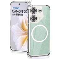 Magnetic Shockproof Case For Tecno Camon 17 Pro 17P 18 Premier 18P 18T 18i 19 Pro 19 Neo 20 Pro 20 3
