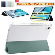 Clear Case For HUAWEI With Pencil Holder MatePad Se 11" 2024 Case 11 inch SE 2024 Case Matepad SE 11