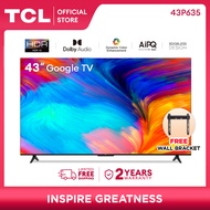 TCL 43 Inch 4K Smart Google TV - 43P635 (HDR, Netflix, YouTube, Chromecast, Google Assistant, Dolby Vision Atmos, Dolby Audio)