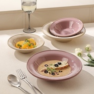 Straw Hat Bowl Pasta Bowl Salad Bowl Mixed Noodle Bowl Restaurant High-End Bibimbap Bowl Ceramic