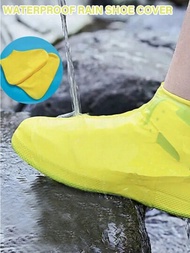 一套戶外乳膠雨鞋防水鞋套，可重複使用防雨。多種顏色可供選擇，耐用。（35-40碼通用）