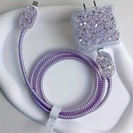 18W/20W Glitter Apple iPhone Charger Protective Case Suitable for iPhone12/15 Charging Protection 25