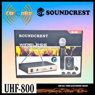 Mic Wireless Clipon Headset UHF 800 Soundcrest