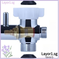 LAYOR1 Adapter, Copper T Type Tee Connector, Leak-proof Design Bidet Attachment Bathroom Toilet