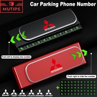 Mitsubishi Car Temporary Parking Phone Number Card Magnetic Number Plate Holder For Xpander Asx Trit