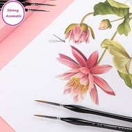 STRO 5Pcs 00000 Precision Fine Tip Paint Brush Set For Acrylic Models Miniature Detail Nylon Hair Th