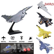 DARON Fighter Aircraft Toy, Diecast with Light Sound Aviao Plane Model, Tabletop Decor F16 F22 F35 C