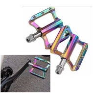 GUB GC020 Rainbow Aluminum Alloy Pedals for Folding Bikes, Mountain Bikes