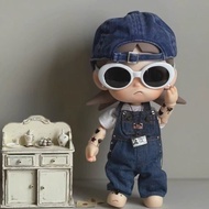Zsiga Baby Clothes Wherever You Go Gazi Sister BJD1/8 Points Action Figure Denim Overalls Sunglasses