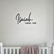 Made in SG | Customised Wall Name Signage | Baby Nursery | Backdrop Signage