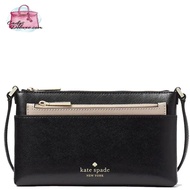 (CHAT BEFORE PURCHASE)BRAND NEW AUTHENTIC INSTOCK KATE SPADE SADIE CROSSBODY SET K7402 BLACK