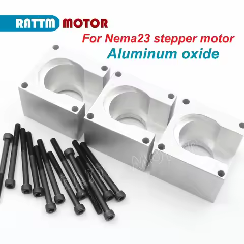 3pcs of Nema 23 Stepper Motor Mounts Bracket Support Fixture Aluminium Oxide with screw