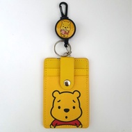 Disney Winnie The Pooh Bear Ezlink Card Holder With Retractable Leash &amp; Keyring