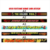 Custom AROWANA AROWANA AROWANA LIST Stickers