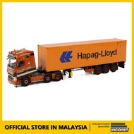 INCONST | WSI Models RENAULT TRUCKS T HIGH 6X2 TWINSTEER CONTAINER TRAILER - 3 AXLE + 40 FT CONTAINER Diecast