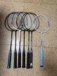 放大量羽毛球拍網球拍璧球拍 年份久遠古董 Wilson prince babolat Slazenger kennex  kason
